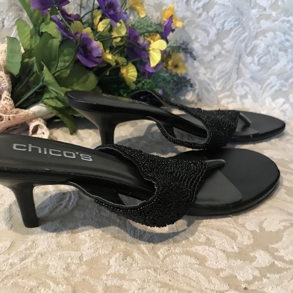CHICOS BEADED WOMAN'S MULES